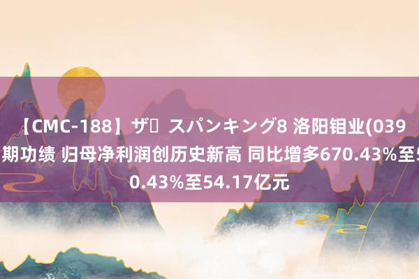 【CMC-188】ザ・スパンキング8 洛阳钼业(03993)发布中期功绩 归母净利润创历史新高 同比增多670.43%至54.17亿元