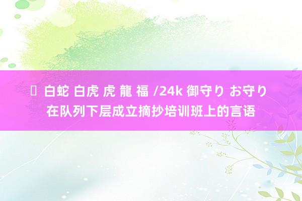 ✨白蛇 白虎 虎 龍 福 /24k 御守り お守り 在队列下层成立摘抄培训班上的言语