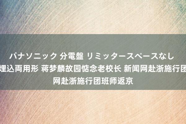 パナソニック 分電盤 リミッタースペースなし 露出・半埋込両用形 蒋梦麟故园惦念老校长 新闻网赴浙施行团班师返京